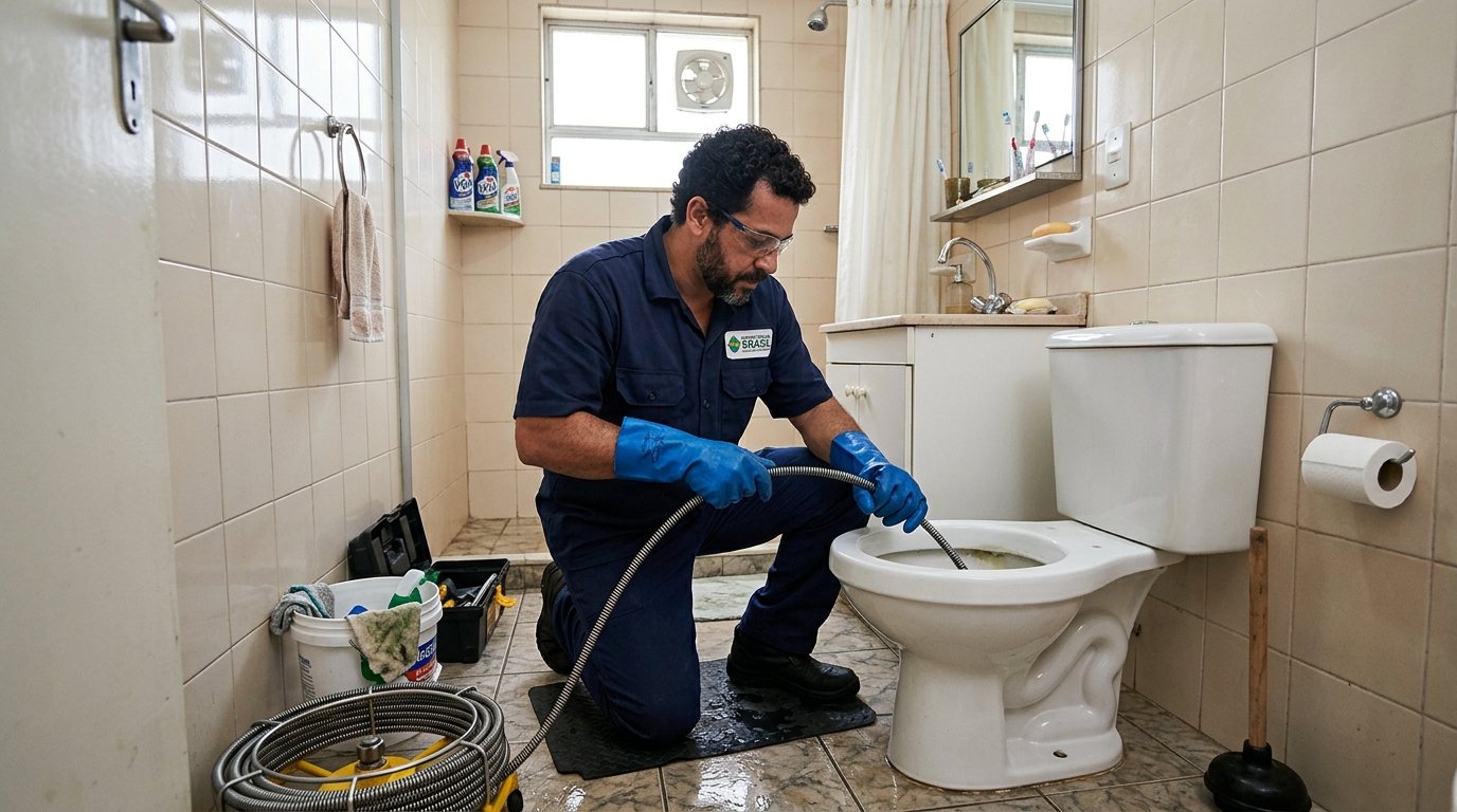 Desentupimento de Vaso com Equipamento em Uberaba‑MG