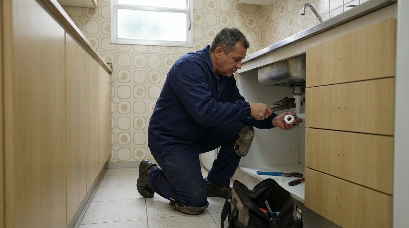 Instalação Hidráulica na Cozinha em Uberaba‑MG