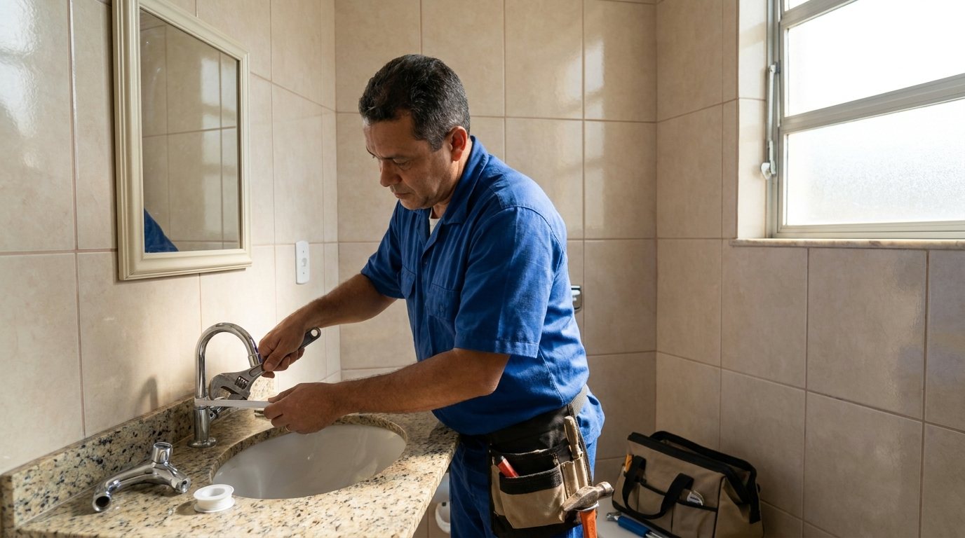 Instalação Hidráulica no Banheiro em Uberaba‑MG