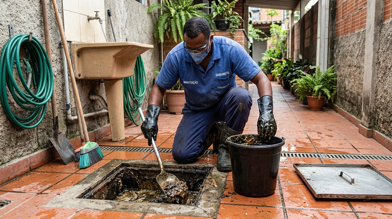 Limpeza de Caixa de Gordura Comercial em Uberaba‑MG