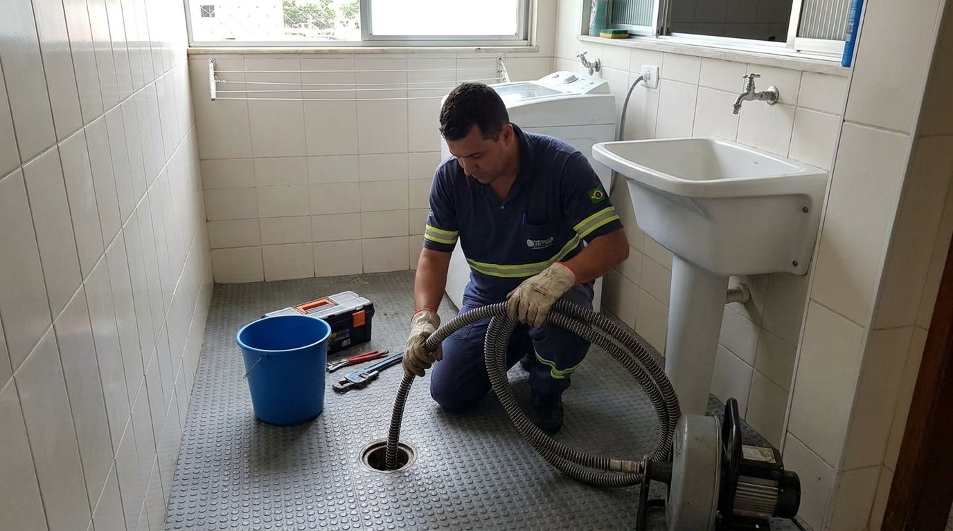 Ponto de Esgoto na Lavanderia em Uberaba‑MG
